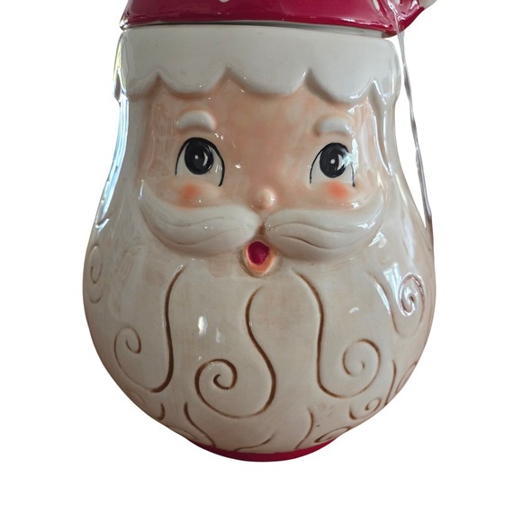 Johanna Parker Jolly Santa Claus Cookie Jar Whimsical Christmas Cookies Vintage - Picture 7 of 7
